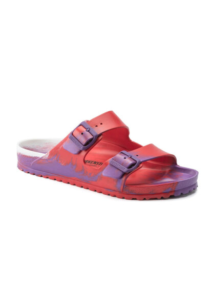 Unisex Red & Purple Printed Arizona Essentials Regular Sliders