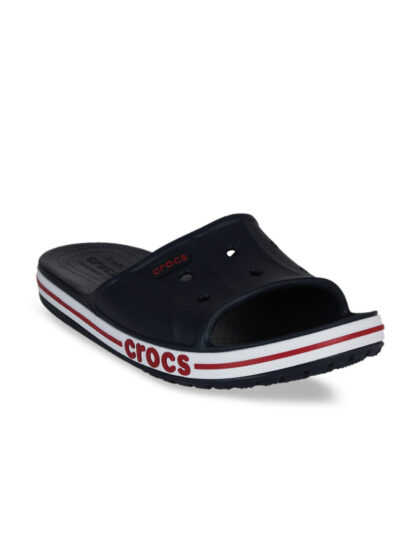 Adult Navy Blue Solid Sliders
